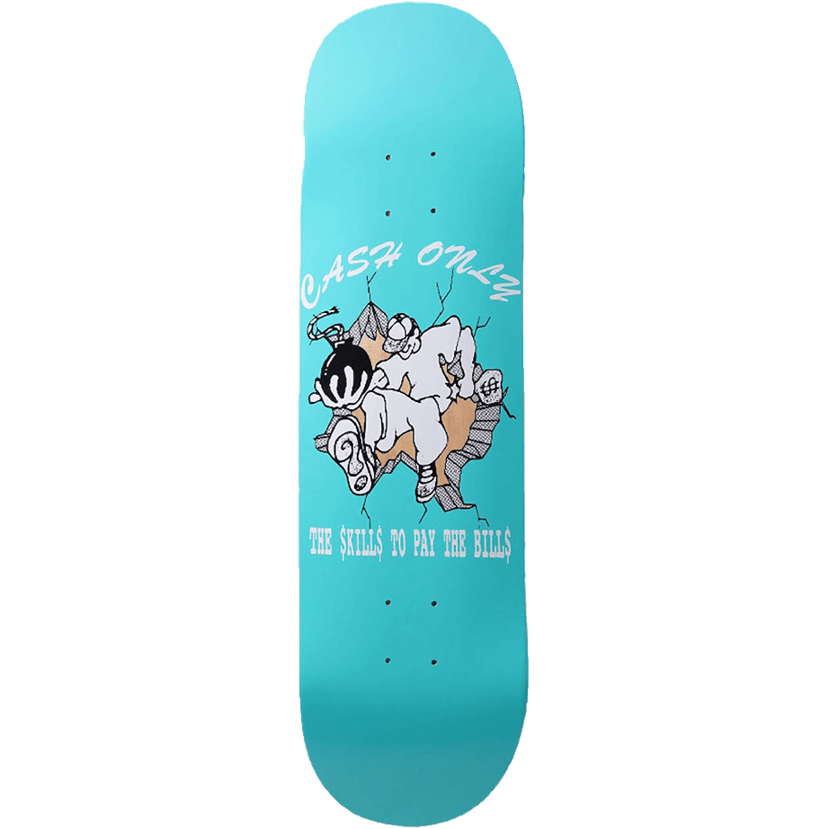 cash only board skills team (teal) 8.25 cash only board skills team (teal) 8.25