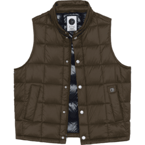 polar jacket vest lightweight puffer (brown)