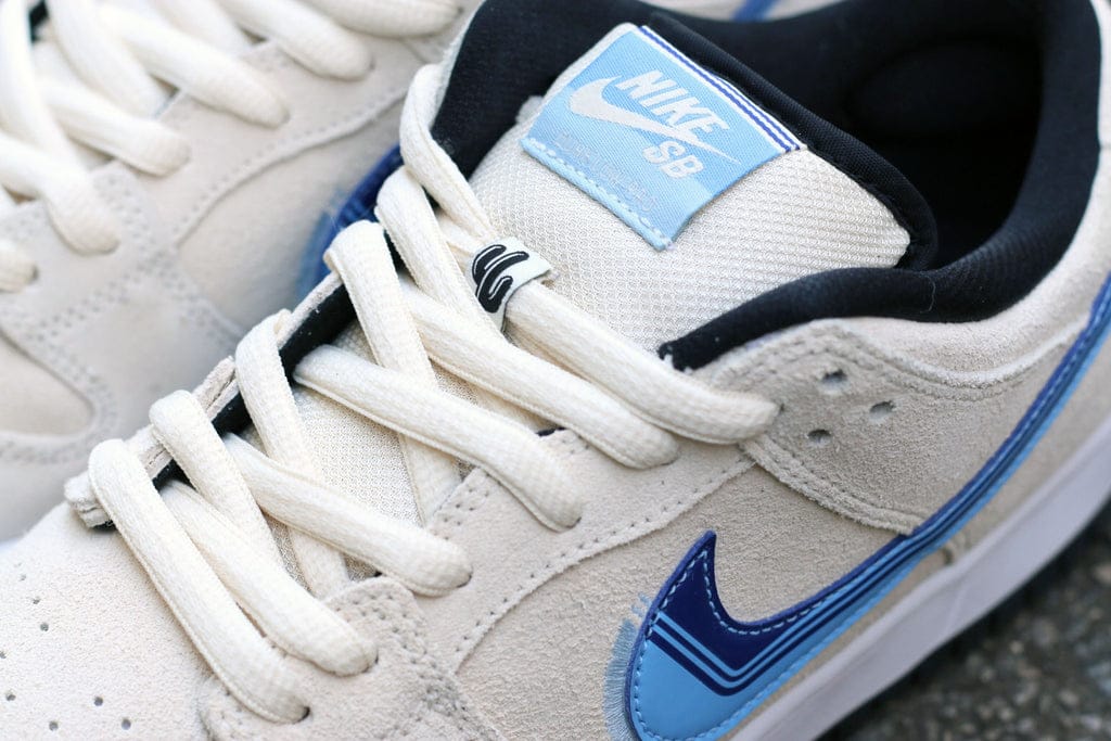 Nike SB Dunk low, beige, truck it, amigos, tongue details
