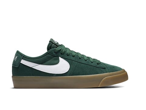 Nike SB Blazer Low GT, green and gum sole