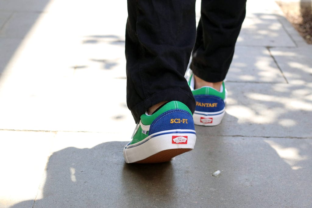 Vans x Sci-Fi Fantasy Old Skool Pro walking