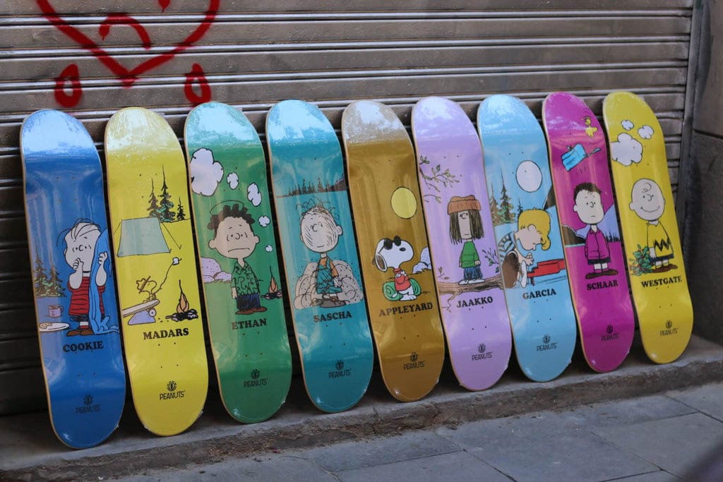 Element x Peanuts Skateboard Decks Serie