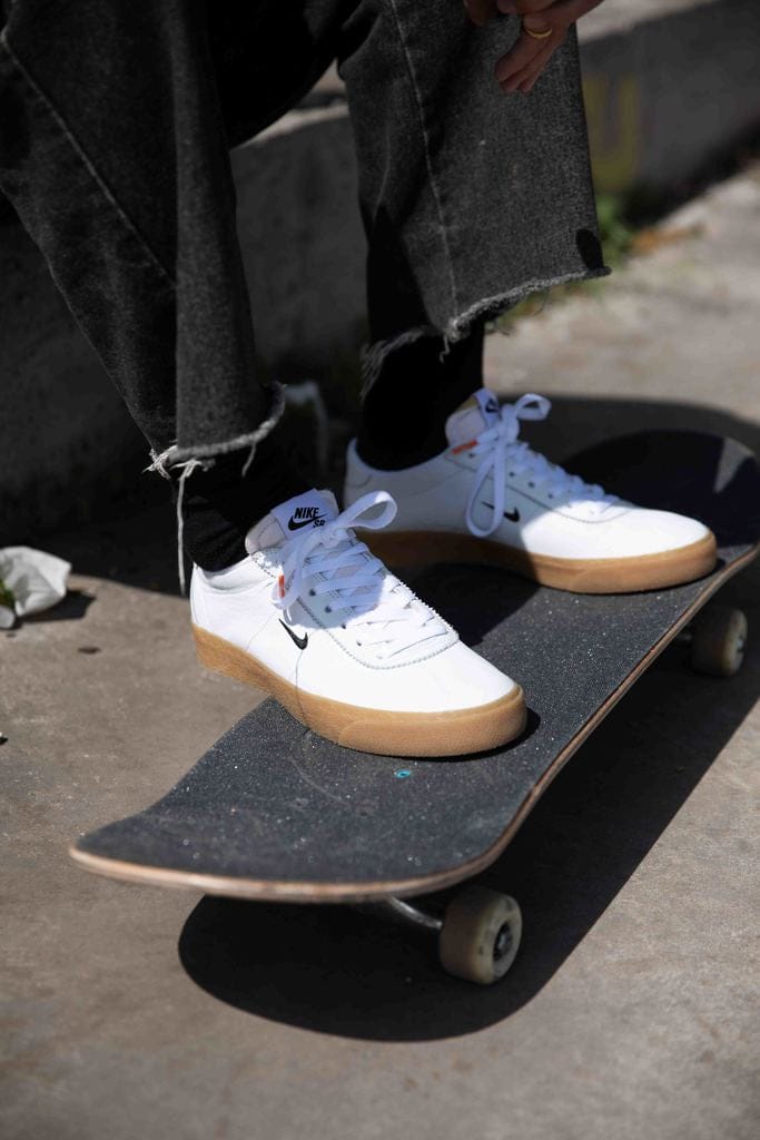 nike sb bruin orange label white and gum shoes, skateboard, street , shoes, amigos skate shop