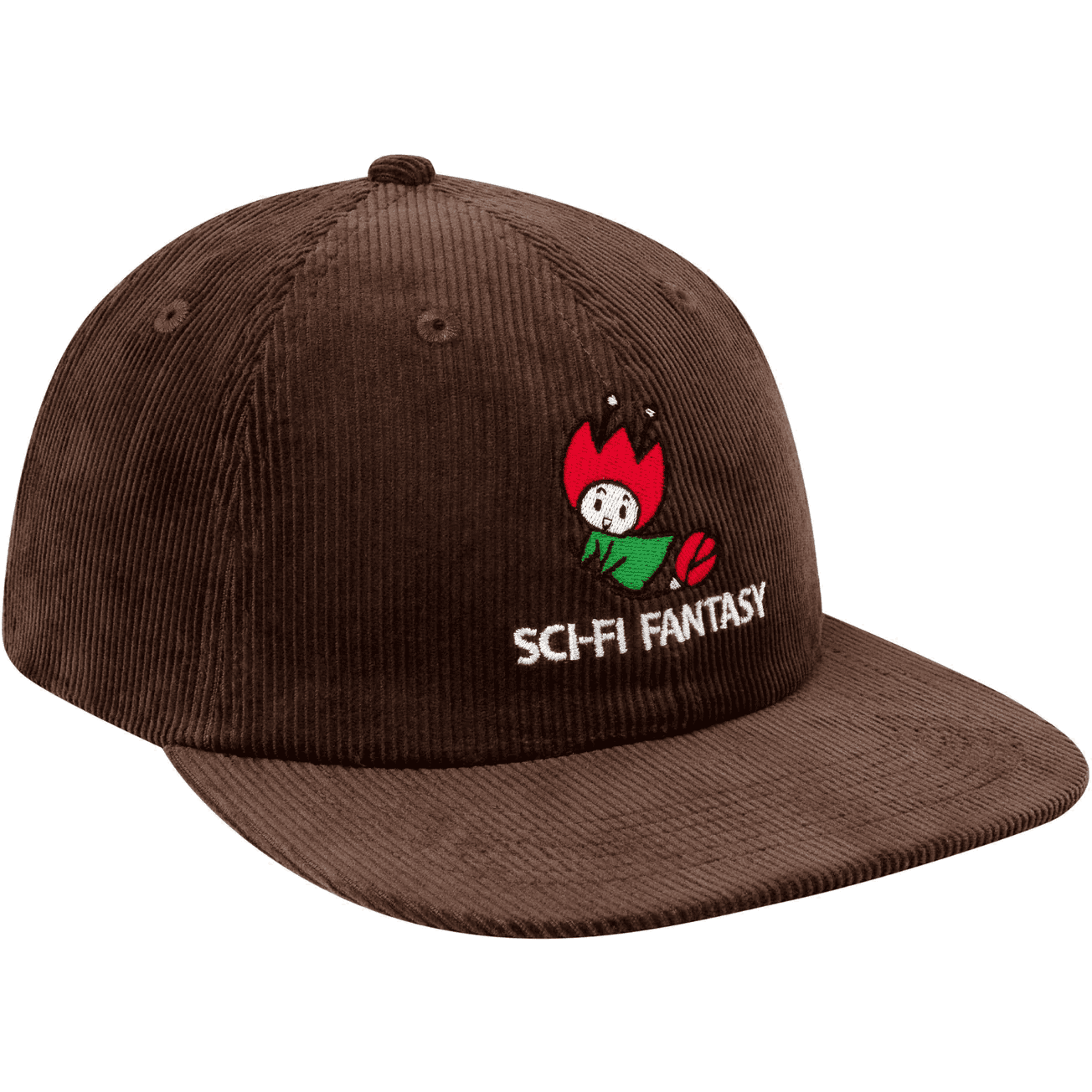 sci-fi fantasy cap snapback cord flying rose (brown)