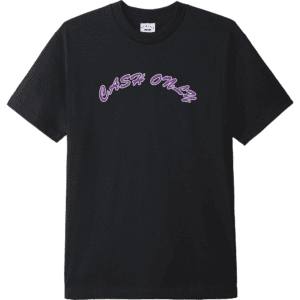cash only tee shirt logo (black)