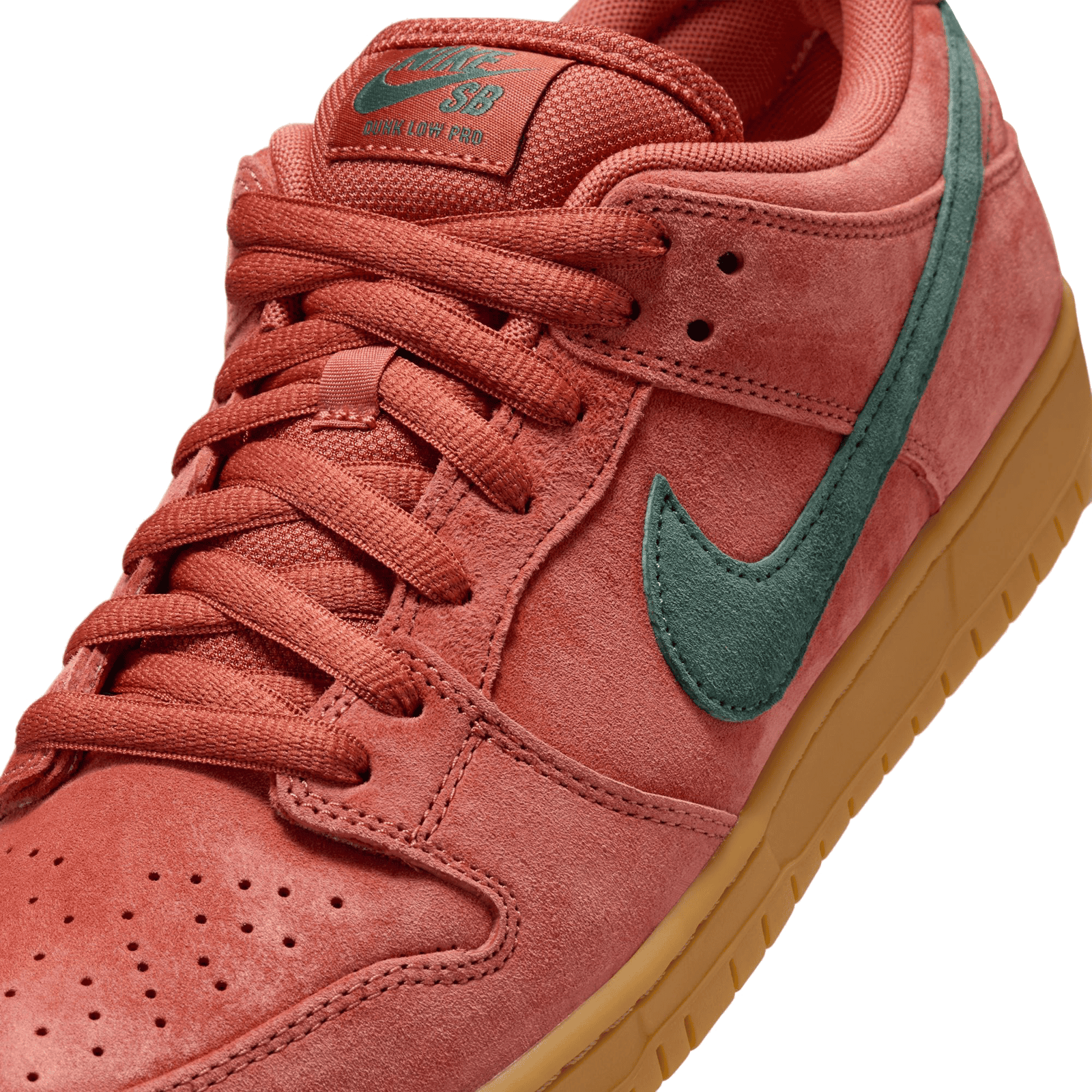 nike sb shoes dunk low pro (burnt sunrise/vintage green)