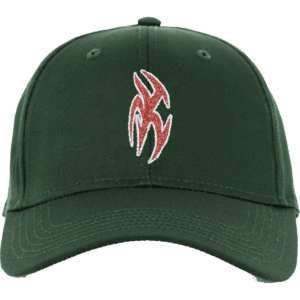 limosine cap 6 panel shadow box (green sparkle)