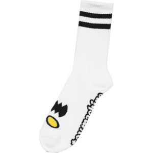 toy machine socks monster face (white)
