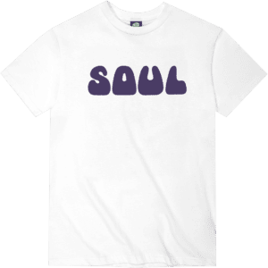 violet tee shirt soul (white)
