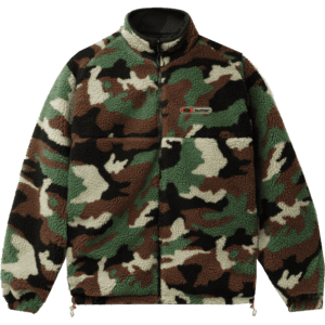 butter goods jacket sherpa camo (forest green) butter goods jacket sherpa camo (forest green)