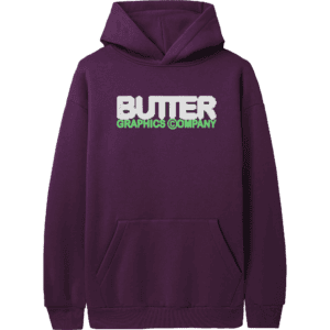 butter goods sweatshirt hood program (eggplant)