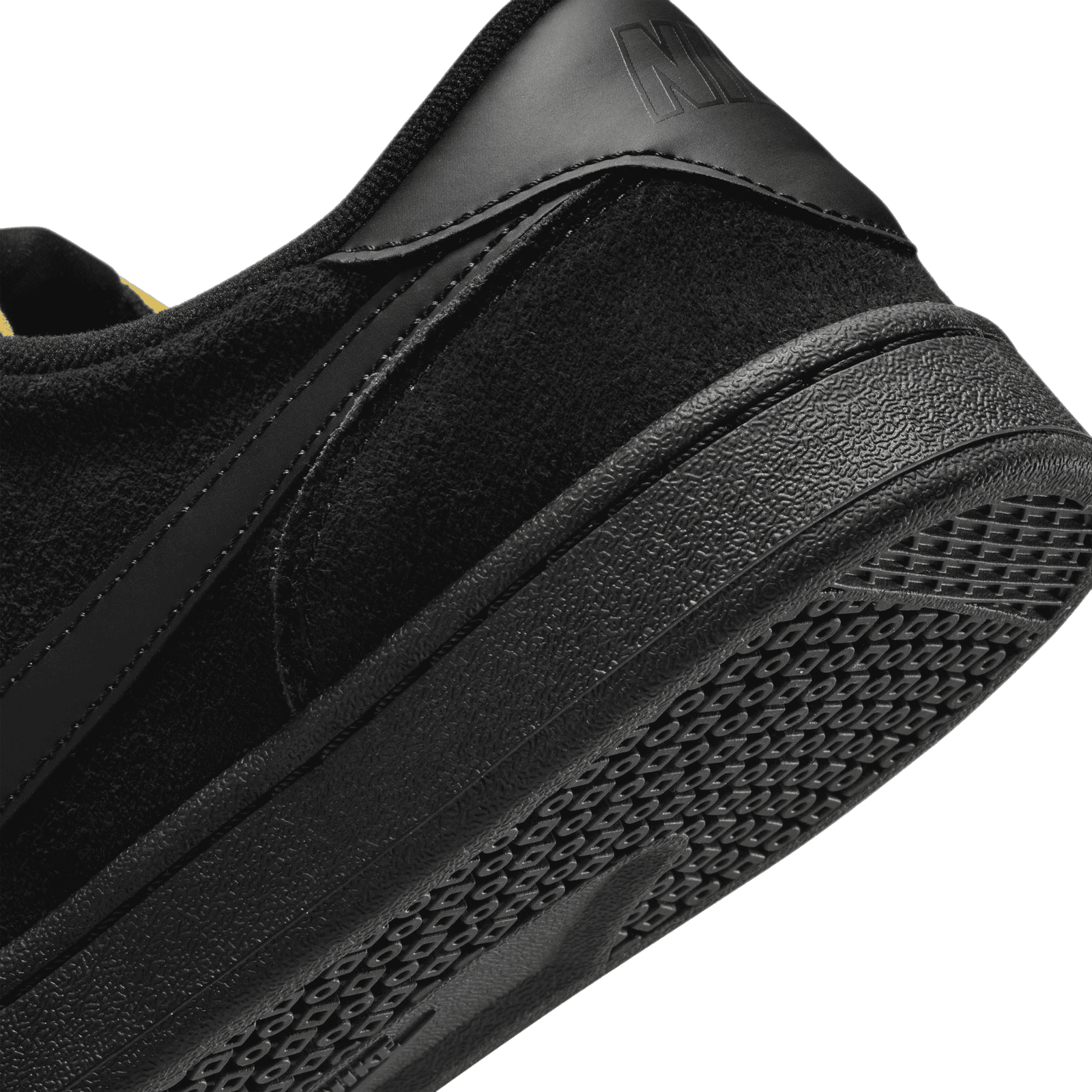 nike sb shoes fc classic (black/black/black/vivid orange)
