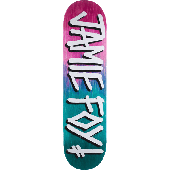 deathwish board gang name jamie foy (pink/teal) 8.125 deathwish board gang name jamie foy (pink/teal) 8.125