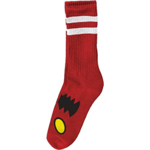 toy machine socks monster face (red)