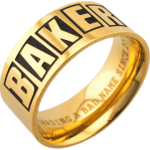 baker ring brand logo (gold)