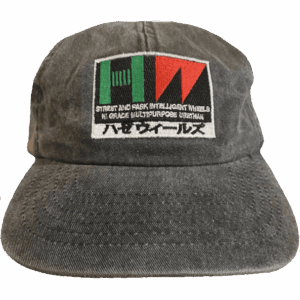 haze cap 6 panel md (black washed)