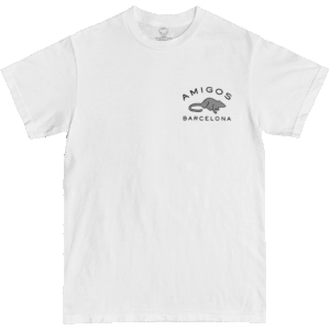 amigos tee shirt skate rats (white)
