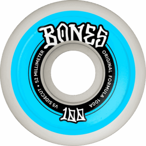 bones wheels 100&rsquo;s sidecut v5 100a 52mm