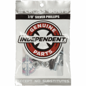 independent bolts genuine parts cross (black/silver) 7/8