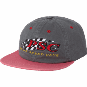 polar cap 6 panel michael speed club (grey/red)