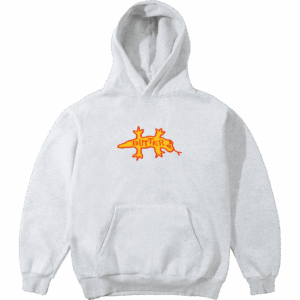 butter goods sweatshirt hood reptile (ash)