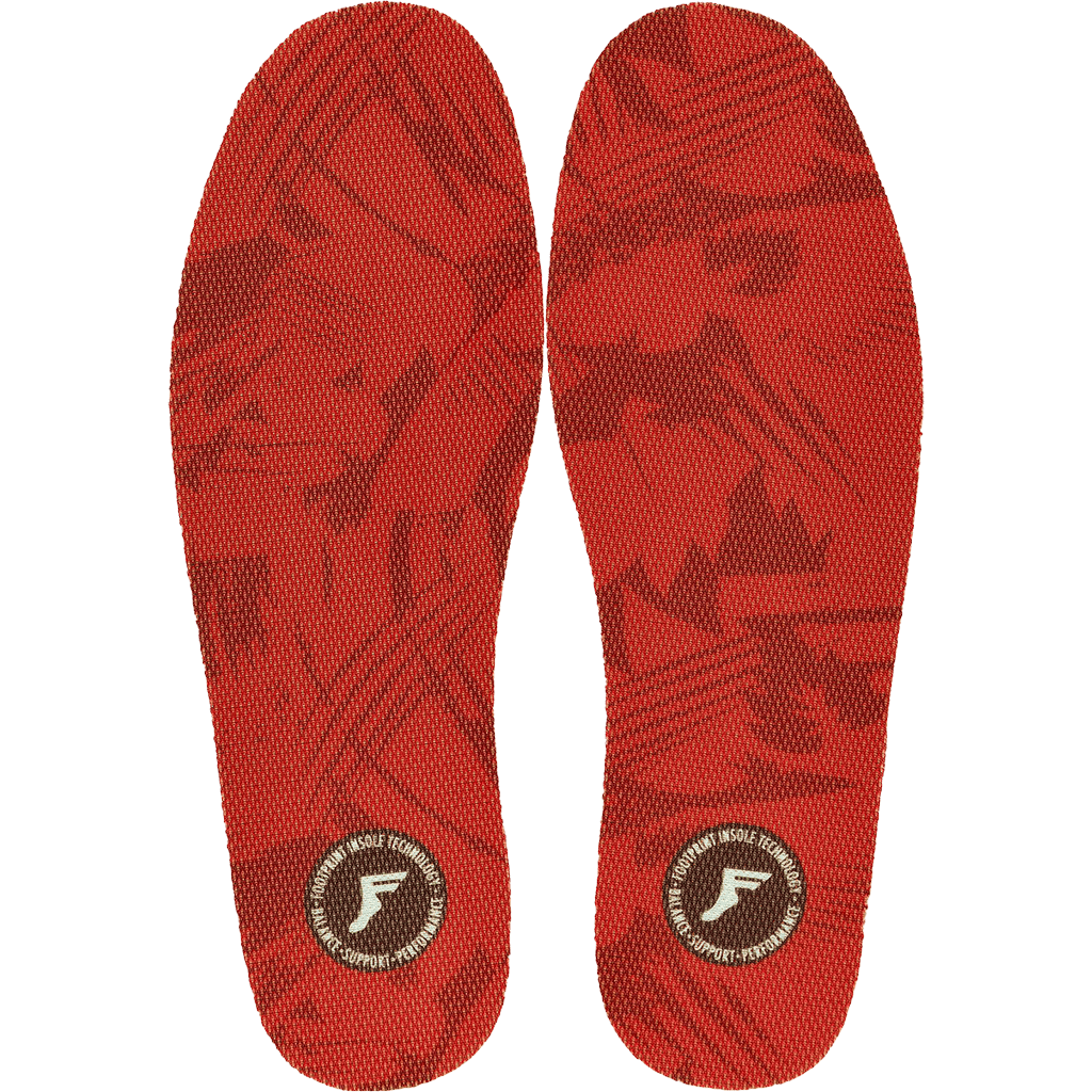 footprint insoles flat 5mm (red/camo) footprint insoles flat 5mm (red/camo)