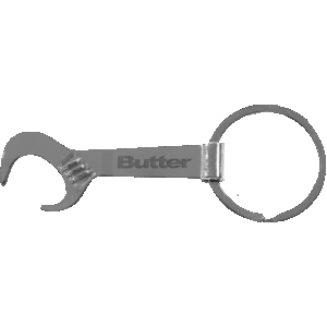 butter goods keychain workshop (silver)