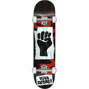 cliché skateboard complete viva cliché (red/black) 7.75
