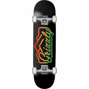 grizzly skateboard complete peaking (black) 8