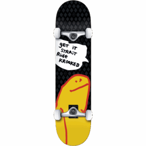 krooked skateboard complete o geez shmoo 8
