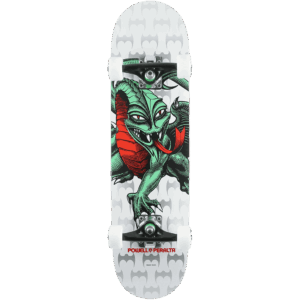 powell peralta skateboard complete cab dragon (white) 7.5