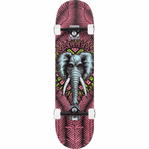 powell peralta skateboard complete elephant vallely (pink) 8.25