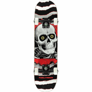 powell peralta skateboard complete ripper (silver/red) 7