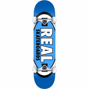real skateboard complete classic oval (blue) 7.75