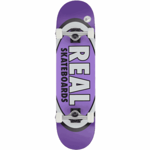real skateboard complete classic oval (purple) 8.25