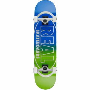 real skateboard complete golden oval outliners 7.75