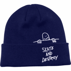 thrasher beanie gonz sad skate and destroy (navy)
