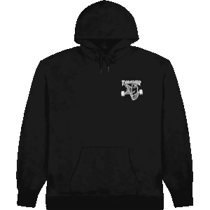 thrasher sweatshirt spitfire hood classic swirl (black)