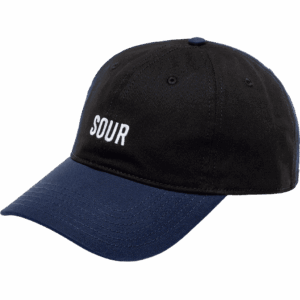 sour cap 6 panel army (black)