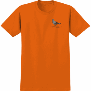 antihero tee shirt og pigeon (orange)