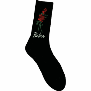 baker socks roses (black)
