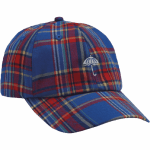 hélas cap 6 panel laurent (checked blue)