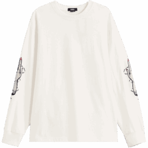 vans tee shirt long sleeves dayana zombie hand (egret)