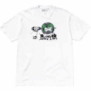 butter goods tee shirt drill (white)