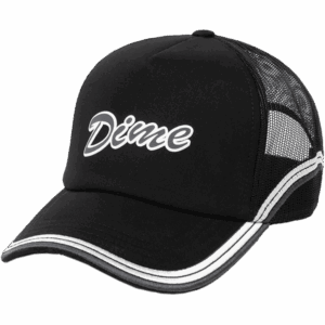 dime cap trucker race (black)
