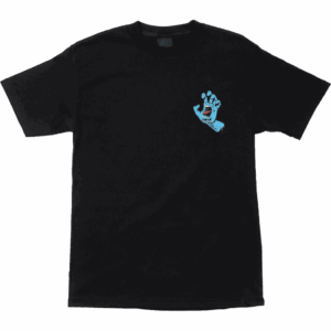 santa cruz tee shirt screaming hand chest (black)