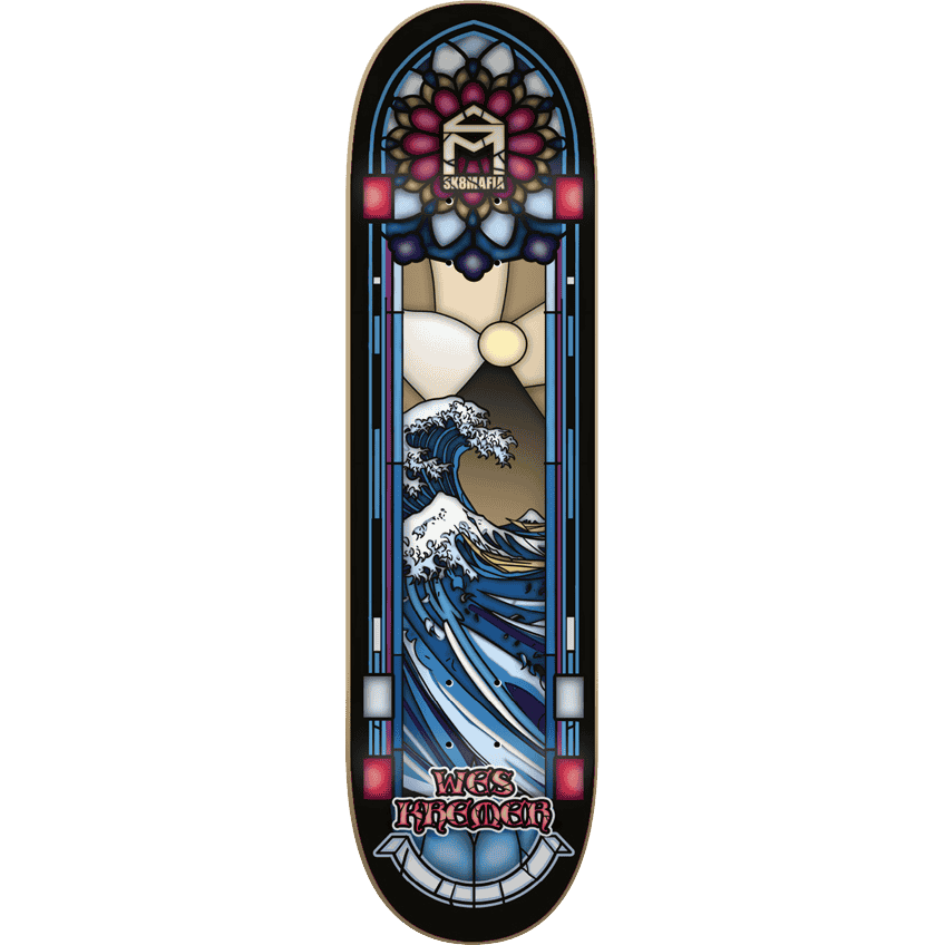 sk8mafia board stained glass wes kremer 8.5 sk8mafia board stained glass wes kremer 8.5