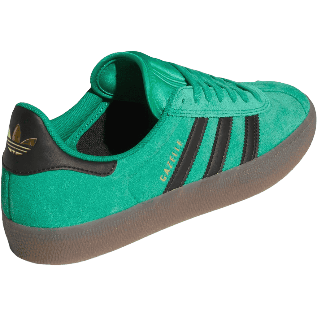 adidas shoes gazelle adv (court green/core black/gum)