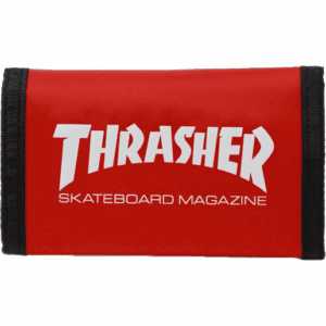 thrasher wallet tri-fold skate mag (red)