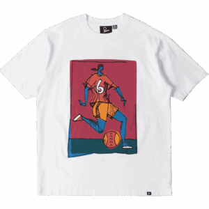 parra tee shirt kicked around (white)